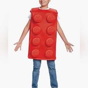 Licensed Kids Lego Block Red Brick Classic Body Costume Size Small 4/6
